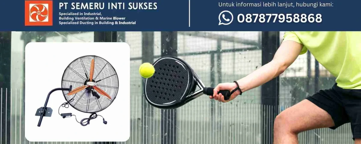 wall fan lapangan padel