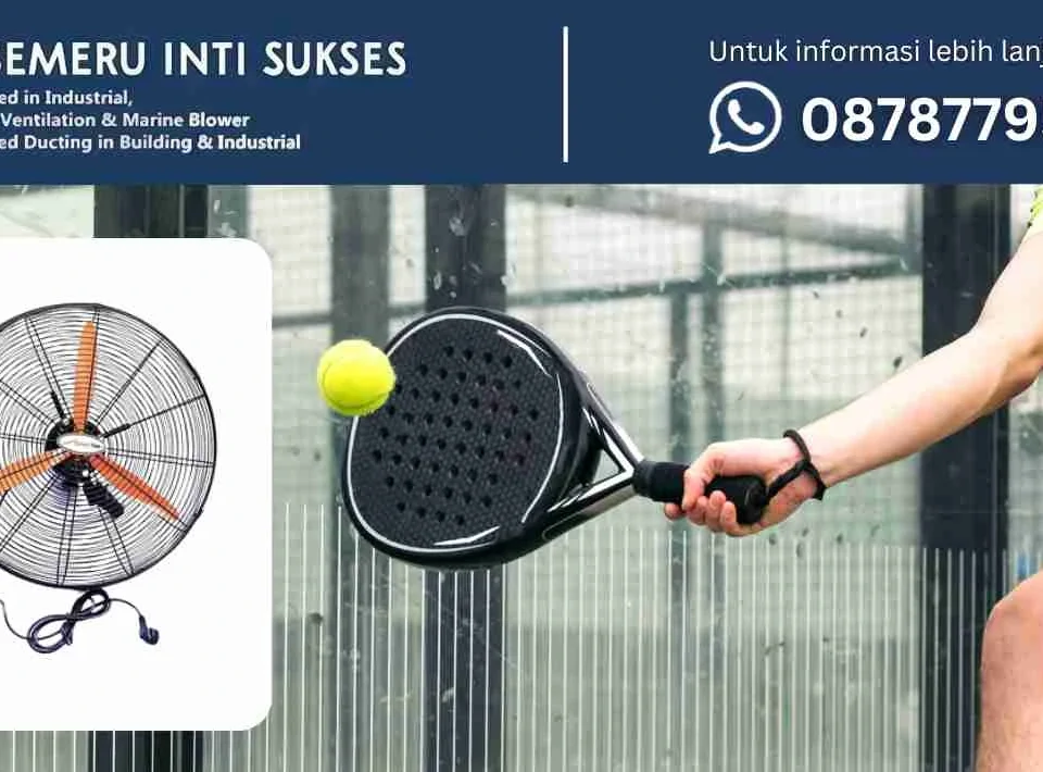 wall fan lapangan padel