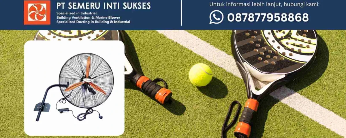 wall fan lapangan padel