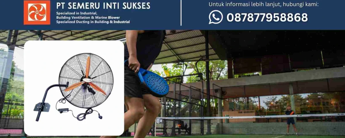 wall fan lapangan padel