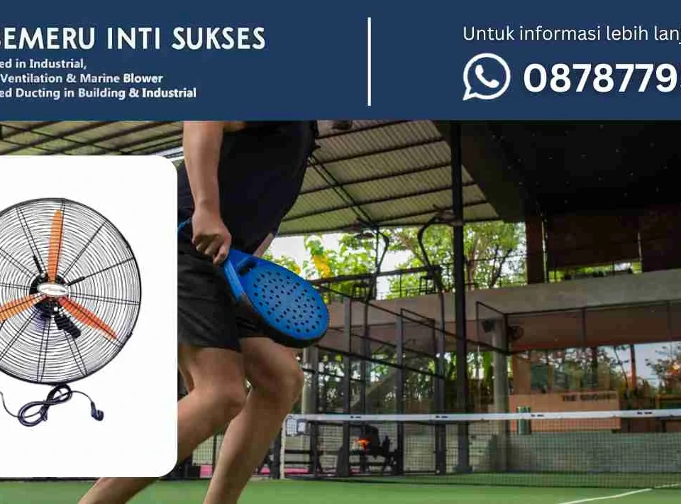 wall fan lapangan padel