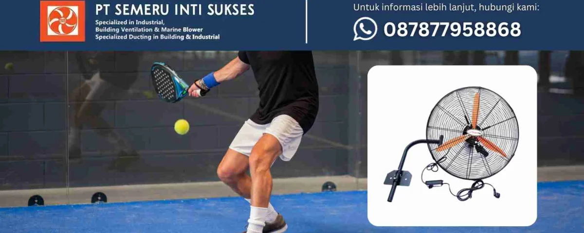 wall fan lapangan padel