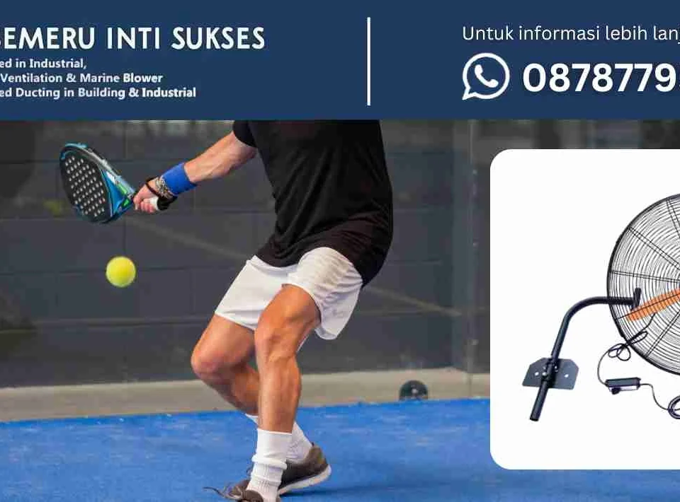 wall fan lapangan padel